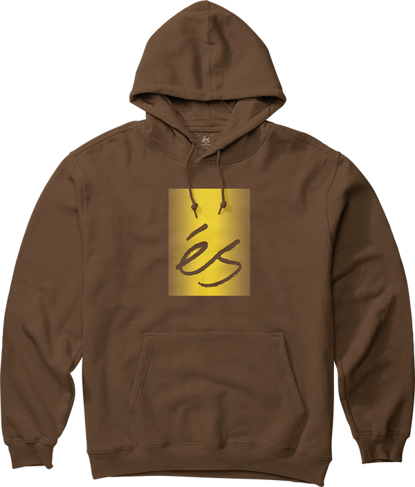 éS Main Block Pullover Hoodie Brown