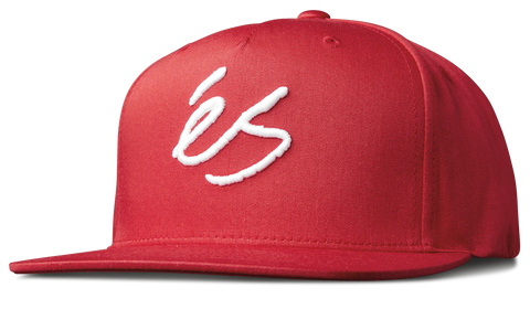 éS Script Snapback Red