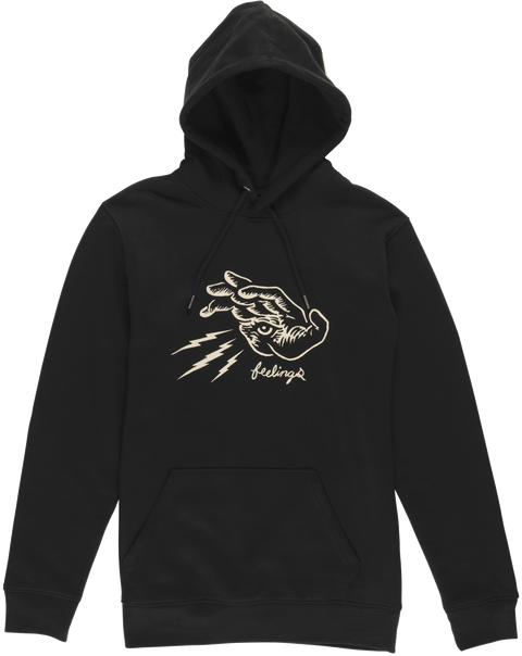 And Feelings Hand Hooded Sweatshirt Black