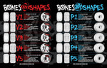 Bones Wheels 100's #4 V5 Sidecut 53 MM White