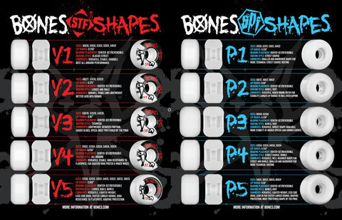 Bones Wheels 100's V5 Sidecut 53 MM White