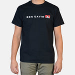 Ben Davis Flat Line Logo T-Shirt Black