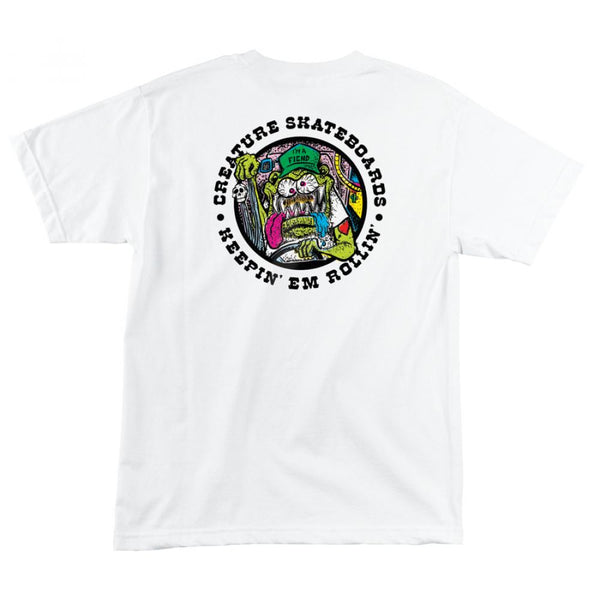 Creature T-Shirt Keepin Em Rollin White