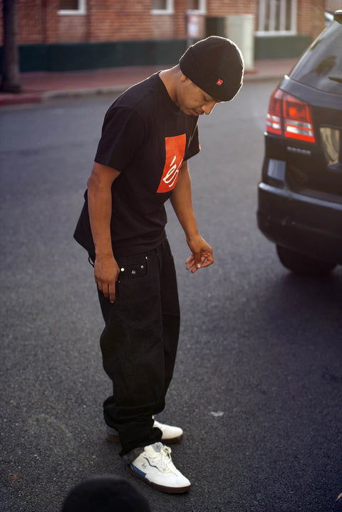 éS Baggy Denim Pant Black Wash
