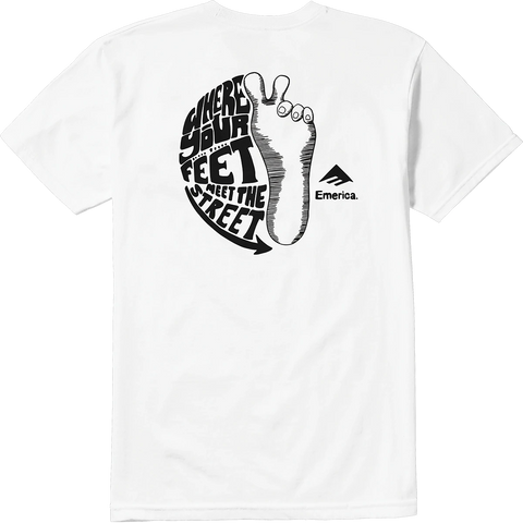 Emerica Pavement Tee White