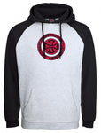 Independent Hood Target Raglan Black/Athletic Heather