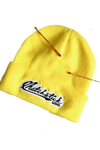 Matchstick Union Lace Embroidery Beanie Bright Yellow
