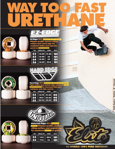 OJ Wheels Elite EZ edge 101a 54MM