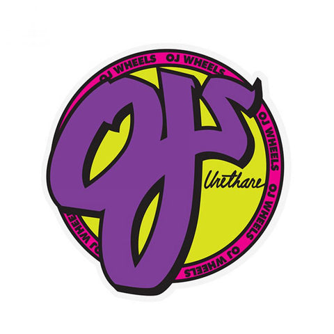 OJ Wheels 3" Purple Pink Yellow