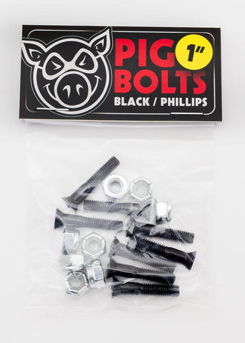Pig Bolts Phillips Black 1