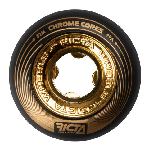 Ricta Wheels Chrome Core 99a 52MM Black/Gold