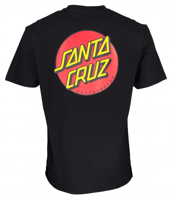 Santa Cruz T-Shirt Classic Dot Chest Black