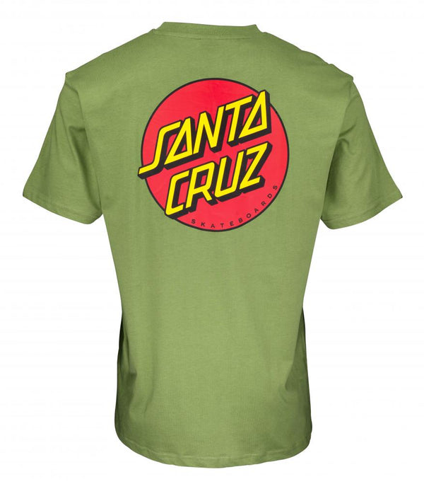 Santa Cruz T-Shirt Classic Dot Chest Dill Green