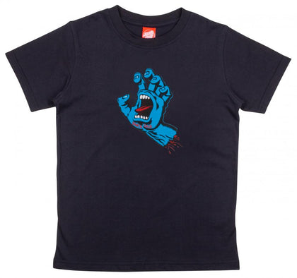 Santa Cruz Youth T-Shirt Screaming Hand Black