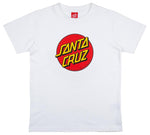 Santa Cruz Youth T-Shirt Youth Classic Dot White