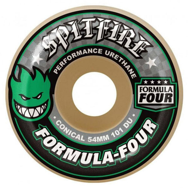 Spitfire Wheels Formula Four Conical 101D (Green) 56MM