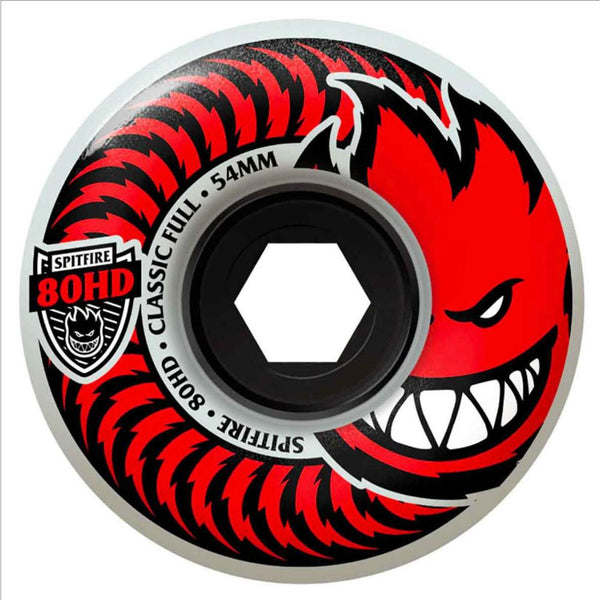 Spitfire Soft Wheels Classic Full 80HD (Red) 54 MM