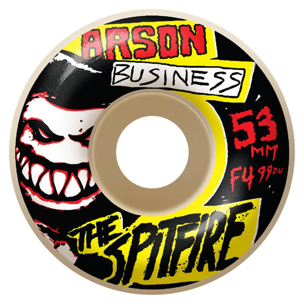 Spitfire Wheels Formula Four Arson Business Classics 99 55 MM