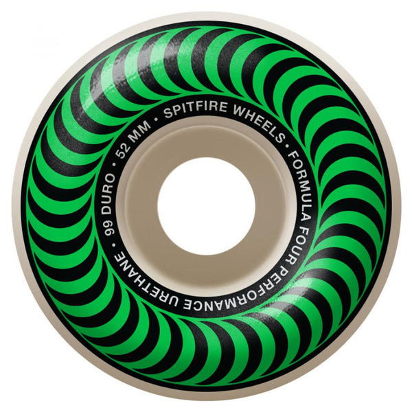 Spitfire Wheels Formula Four Classics 99a 52MM Green