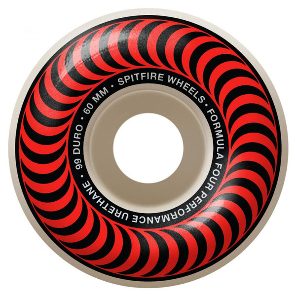 Spitfire Wheels Formula Four Classics 99a 60MM Red/Bronze