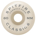 Spitfire Wheels Formula Four Classics 99a 60MM Red/Bronze