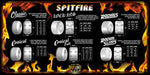Spitfire Wheels Formula Four Classics 101a 54MM Silver