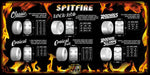Spitfire Wheels Bighead Shattered 99a 52MM White