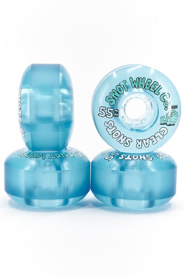 Snot Wheels Clear Snots 101a 55MM Blue