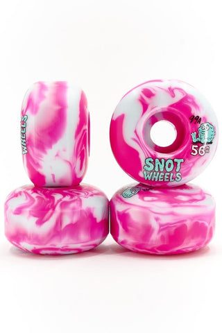 Snot Wheels Swirls 99A 56MM Pink White