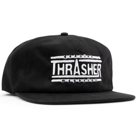Thrasher Cap Snapback Genuine Logo Black