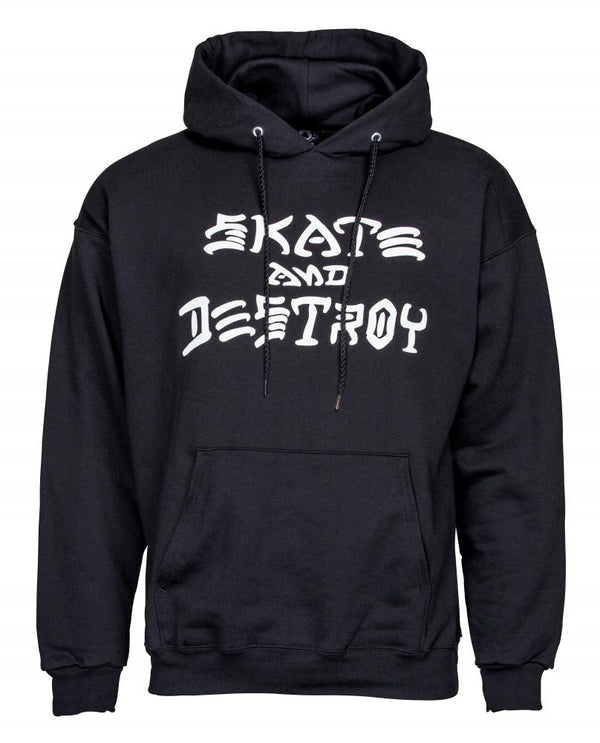 Thrasher Hoody Skate & Destroy Black