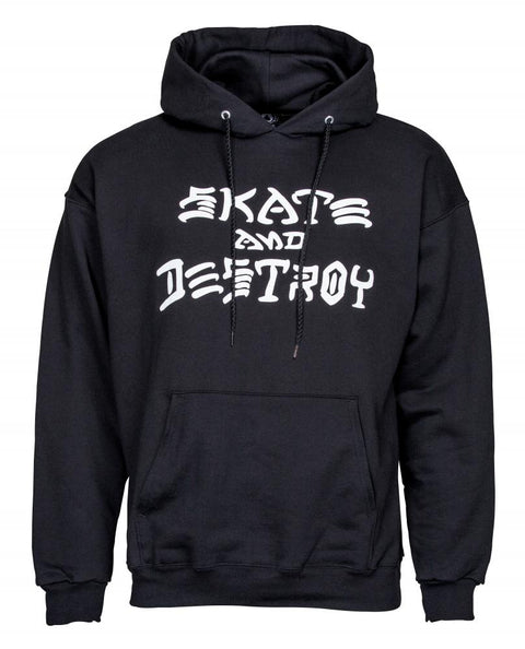Thrasher Hoody Skate & Destroy Black