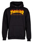 Thrasher Hoody Flame Logo Black