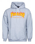 Thrasher Hoody Flame Logo Grey