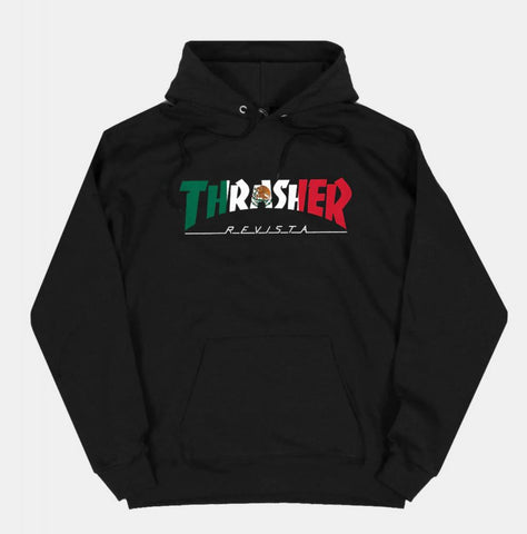 Thrasher Hoody Mexico Hood Black