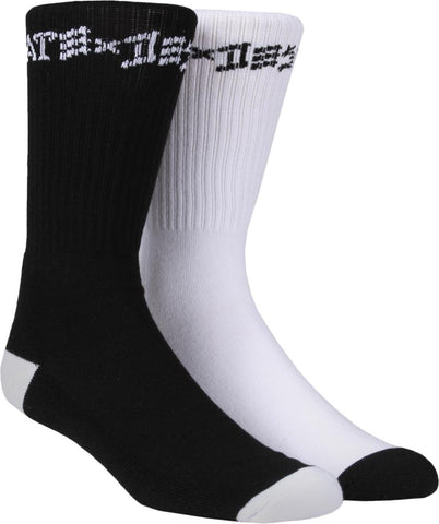 Thrasher Socks Skate & Destroy (2 pack) Black/White