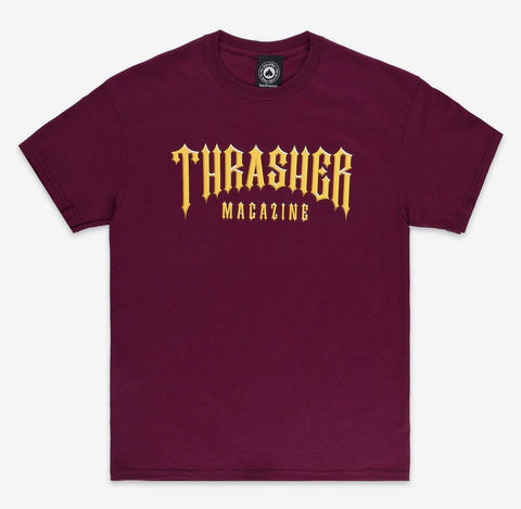 Thrasher T-Shirt Low Low Logo Maroon