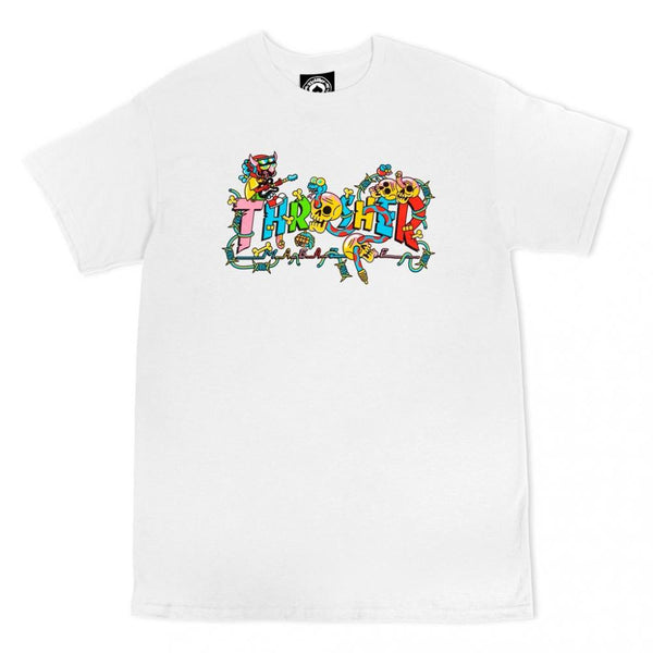 Thrasher T Shirt Devils Music White