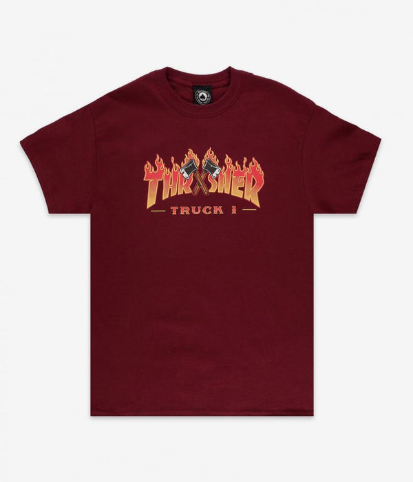 Thrasher T Shirt Truck 1 Maroon