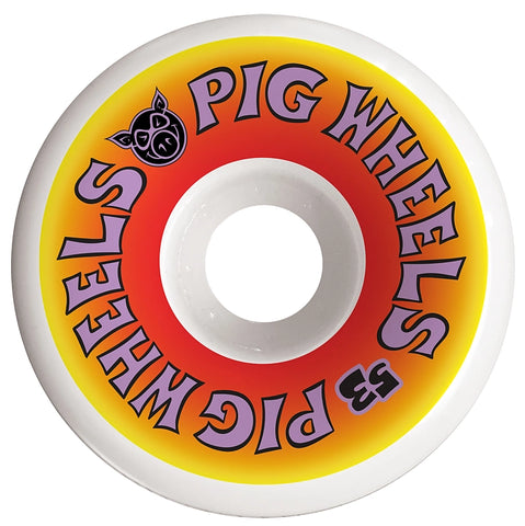 Pig Wheels Wordmark - 53mm / 101a (Connical)
